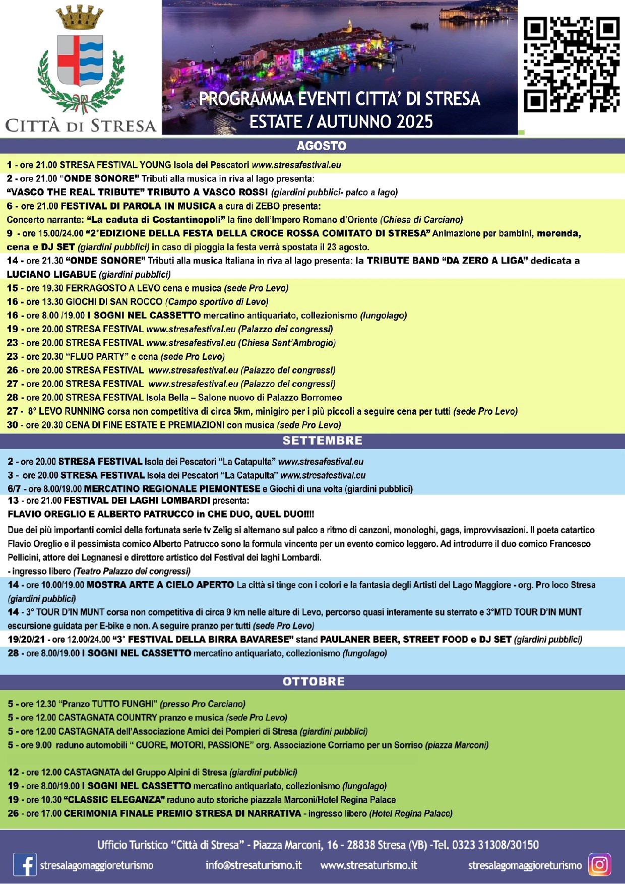PROGRAMMA Eventi Agosto - Ottobre 2025