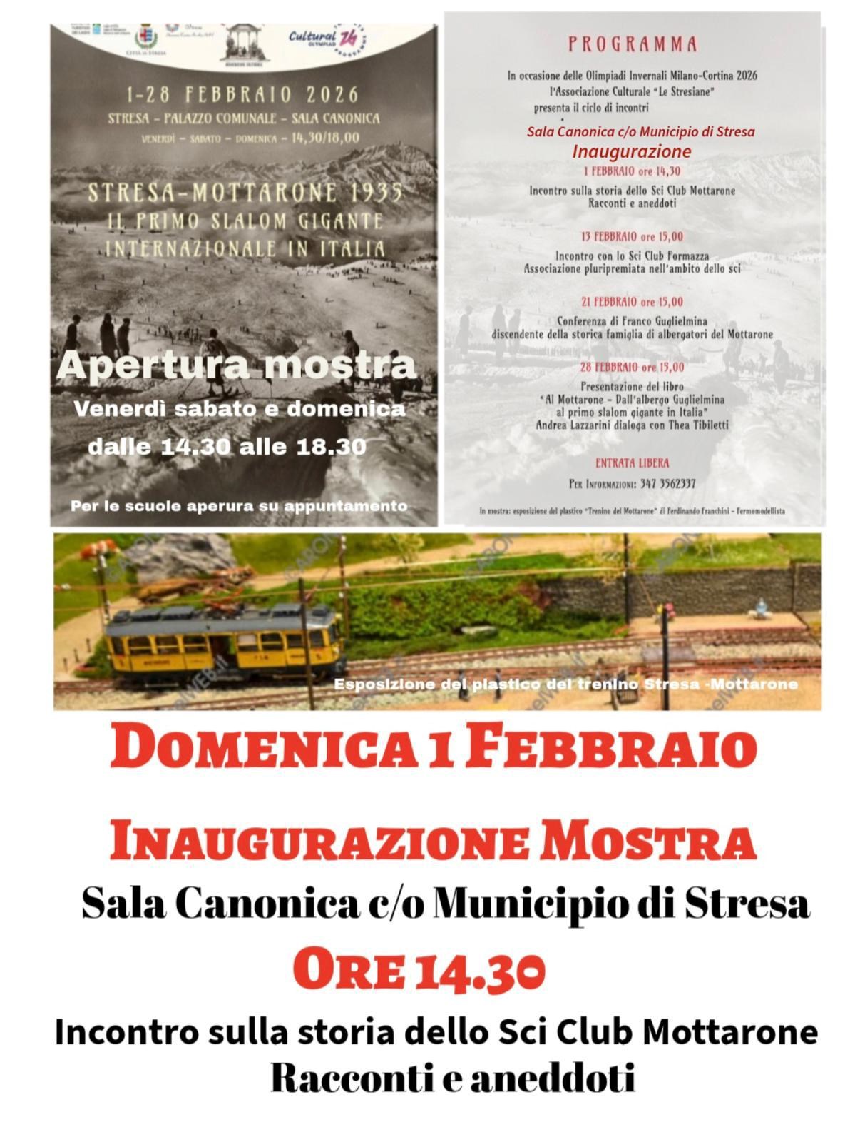 MOSTRA: STRESA-MOTTARONE 1935 Il primo slalom gigante internazionale in Italia